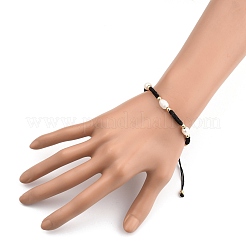 Ensembles de bracelets de perles tressées en fil de nylon réglable&nbsp;BJEW-JB05384