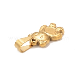 Placcatura ionica (ip) 304 ciondolo in acciaio inossidabile cabochon&nbsp;STAS-F288-06G