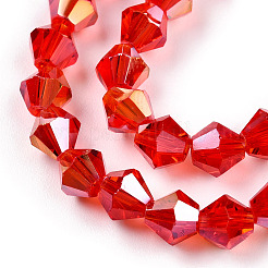 Trasparenti perle di vetro placca fili&nbsp;EGLA-TACDZ0005-6mm-03D