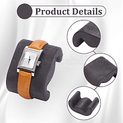 Exhibidores de joyas con almohadas para pulseras y relojes de gamuza sintética&nbsp;FIND-WH0173-237A