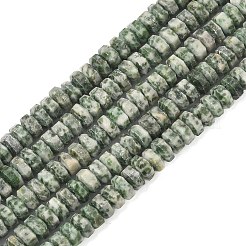 Natürliche grüne Fleck Jaspis Perlen Stränge&nbsp;G-L654-I13-01