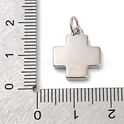 Messing Pavé Naturweiß Muschel Kreuz Anhänger&nbsp;KK-P308-01P