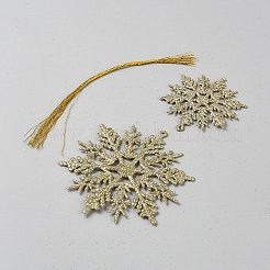 36 x Schneeflocken-Anhänger aus Kunststoff.&nbsp;DIY-WH20082-15D