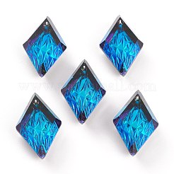 Pendentifs en strass en verre gaufré&nbsp;GLAA-J101-04B