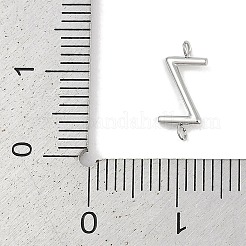 Ciondoli con connettore a lettera in acciaio inossidabile 304&nbsp;LS-STAS-M108-01P-26