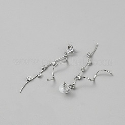 Ohrstecker aus Legierung mit Pferdeauge&nbsp;EJEW-WH0004-191P