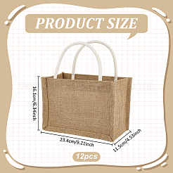 Wiederverwendbare Jute-Tragetaschen&nbsp;AJEW-WH0816-490