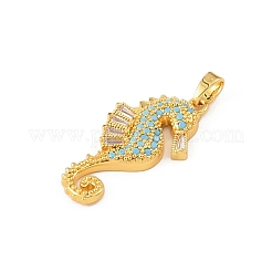Anhänger aus Messing und Strass im Ozean-Stil&nbsp;RB-CBA4B36-04G-02