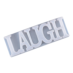 DIY Wort lachen Silikonformen&nbsp;X-DIY-K017-05