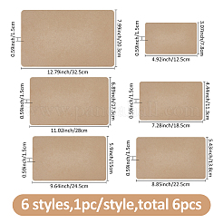 6 tablero de madera MDF de 6 estilos.&nbsp;DIY-BC0014-58