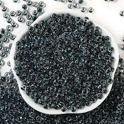 Perles de rocaille en verre de couleurs intérieures transparentes&nbsp;X1-SEED-A032-04R