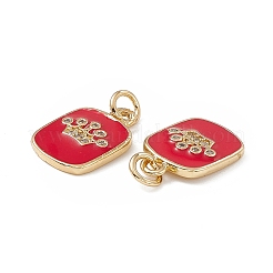 Pendentifs en laiton zircone cubique&nbsp;KK-E068-VB149-2
