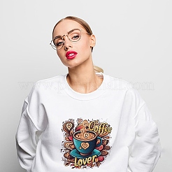 6 Stück 6 Stile Kunststoff-Wärmeübertragungsfolie Logo-Aufkleber-Set&nbsp;DIY-WH0230-107