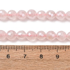 Perles électrolytique rose naturel de quartz brins&nbsp;G-B191-A04-6mm