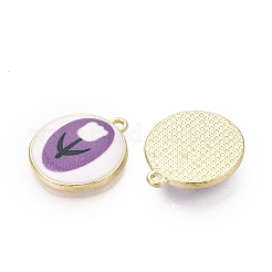 Imprimés alliage pendentifs en émail&nbsp;ENAM-N072-02KCG-03