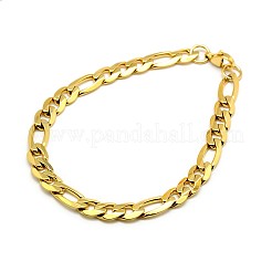 Bracciali alla moda in acciaio inossidabile 304 con catena figaro&nbsp;STAS-A028-B016