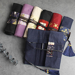 Baumwollstoff mit Qilin-Muster&nbsp;DIY-WH0579-97B