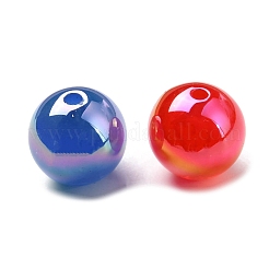 Perline acriliche iridescenti opache con placcatura uv&nbsp;SACR-A001-03