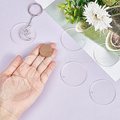 30 Stück transparente große Acrylanhänger&nbsp;TACR-SC0001-20