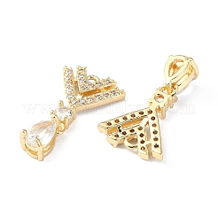 Ottone micro spianare pendenti zirconi&nbsp;FIND-Z029-07G