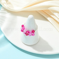 Fingerringe aus mit Kupferdraht umwickelten&nbsp;RJEW-JR01035