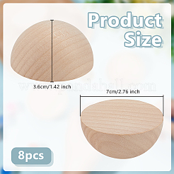 Cabochon in legno&nbsp;WOOD-WH0062-51B-WH