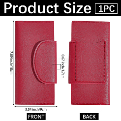 Carteras rectangulares de cuero sintético para tarjetas de crédito&nbsp;AJEW-WH20054-291D