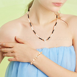 24 Stück 12 Stile natürliche weiße Muschelperlen&nbsp;BSHE-TA0001-10