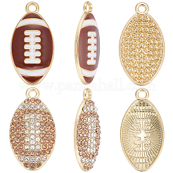 20pcs 2 estilos colgantes de rhinestone de aleación&nbsp;FIND-SC0022-78