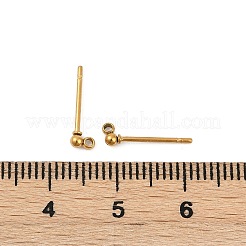 Placcatura ionica (ip) 304 acciaio inossidabile orecchini a perno&nbsp;STAS-F227-18F-G01