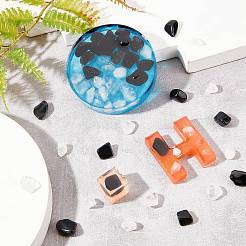 Perles de cristal de quartz naturel et d'obsidienne de 800 g&nbsp;G-CA0001-39
