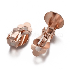 50 Boucles D'oreilles à Clip En Acier Inoxydable - Plateaux Ronds Pour Création Bijoux DIY (or Et Argent)