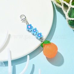 Decorazione pendente in resina di frutta&nbsp;HJEW-JM01554-02