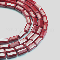 Opaken Glasperlen Stränge&nbsp;X-EGLA-E008-3x6mm-09