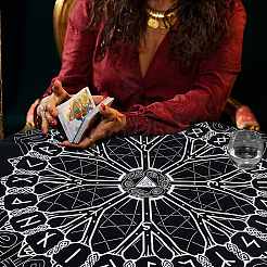 2 mantel cuadrado de terciopelo para tarot para adivinación.&nbsp;AJEW-CN0007-62A