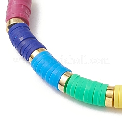 Chakra-Stretcharmbänder aus Polymer-Tonperlen für Frauen&nbsp;BJEW-JB11502