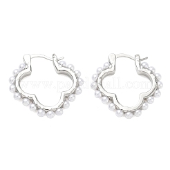Pendientes de aro de latón para las mujeres&nbsp;EJEW-A168-15P