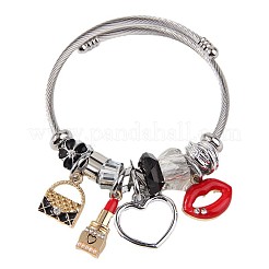 Pulseras europeas ajustables de acero inoxidable&nbsp;FS-WG86543-01