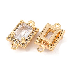 Ciondoli connettore in ottone con pavé di zirconi cubici trasparenti&nbsp;KK-S389-39G