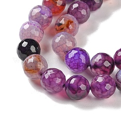 Filo di perline di agata naturale&nbsp;G-M437-C01-01O