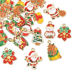 20 pendentifs en alliage émaillé sur le thème de Noël&nbsp;ENAM-FS0002-13