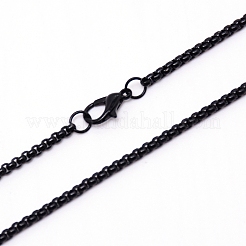 Fabrication de colliers en chaîne avec boîte en fer&nbsp;NJEW-WH0007-01D