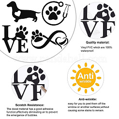 8 Blatt 4 Stil Unendlichkeit Liebe & Vogel Laser Stil Kunststoff selbstklebende Autoaufkleber&nbsp;STIC-GF0001-04B