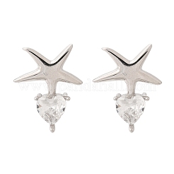 925 Sterling Silber Ohrstecker&nbsp;EJEW-D317-02P