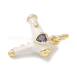Ottone micro spianare fascino zirconi&nbsp;KK-B155-17G