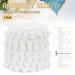 1 Bündel elastischer Polyester-Knopfschlaufenbesatz&nbsp;OCOR-BC0006-93B