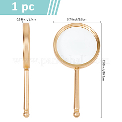 1 lente d'ingrandimento in alluminio&nbsp;AJEW-BC0009-13G