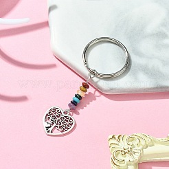 Porte-clés pendentif arbre de vie en alliage&nbsp;KEYC-JKC00591-03