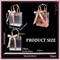 Bolsas de embalaje rectangulares de PVC esmerilado&nbsp;ABAG-WH0032-128