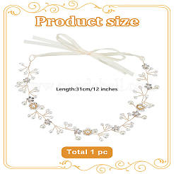 1 diadema de poliéster&nbsp;AJEW-LP0002-21G